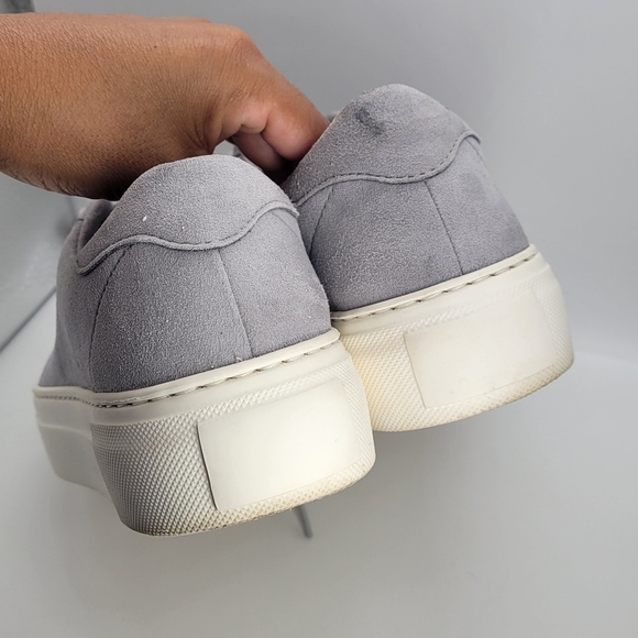 Novacas Made in Portugal Platform Women's Sneakers size 38 Grey Suede Shoelace - Picture 6 of 8